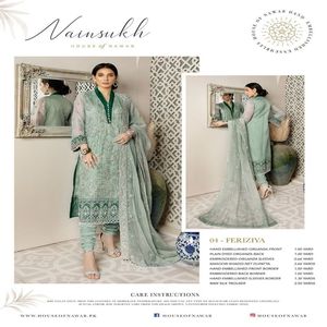 Pantalones de seda cruda Masoorii Duppata bordados hechos a mano, mangas delanteras y traseras de trabajo de Organza para adultos, ropa India paquistaní - Product Image 2