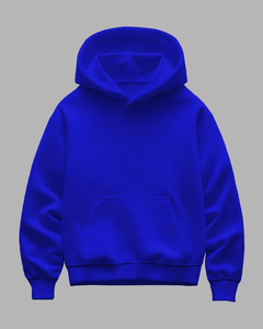 Oversized 400-500 Gsm Basics Cotton Blended Plain Fleece Hoodie para hombres Venta al por mayor Streetwear Pullover Hoodies - Product Image 4