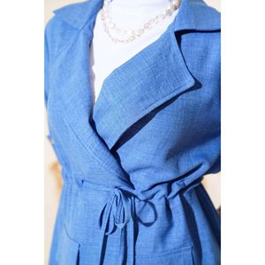 Costume en lin avec veste Indigo - Product Image 1