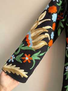 Nueva Chaqueta de Algodón de Lona Transpirable y Ecológica con Bordado a Mano Estilo Suzani, Última Moda en Ropa Boho Chic para Mujer, Proveedor - Product Image 3