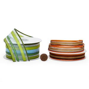 Ruban en satin gros-grain multi-roues, style uni en soie polyester, idéal pour cadeaux et vêtements, pour anniversaires et Hanouka, sur bobine. - Product Image 3