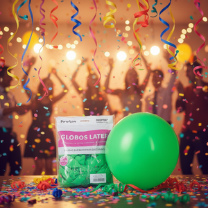 Palloncini in Lattice Resistenti Party Love 30cm Verde Chiaro R12 per Decorazioni di Compleanno - Product Image 3