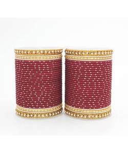 Customized Velvet Fabric Glass Chudiyan Sets Elegant Style Latest Festive Eid & Party Wear <b>Bangle</b> Churian For Women - Product Image 2
