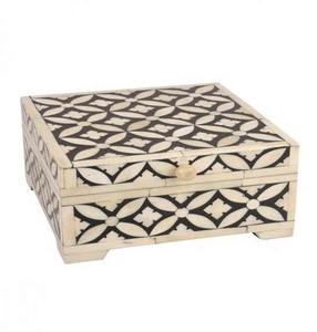 กล่องใส่กระดูกอูฐแบบฝังกระดูกกล่องเครื่องประดับแบบฝังกระดูกสินค้าบนโต๊ะอาหาร - Product Image 1