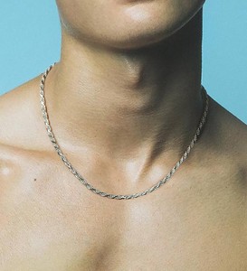 Collar de cadenas de 61cm, venta al por mayor, Collar chapado en plata de ley 925, cadena de eslabones italianos, joyería de moda - Product Image 3