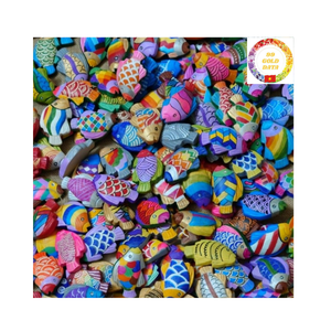 Vente en gros de décoration de poisson en bois durable pour les magasins nautiques et l'intérieur de la maison tropicale - Product Image 1