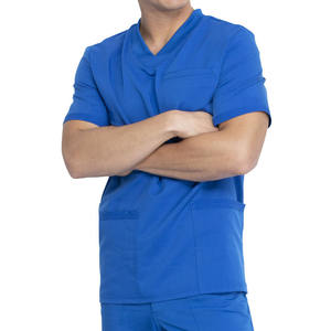 Uniformes de quirófano para hombre, elegantes, suaves, transpirables, uniformes de salón y spa, uniformes dentales coloridos para hombre - Product Image 5