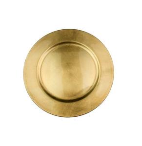 Large Eco-Friendly Metal <b>Charger</b> <b>Plate</b> Unique <b>Gold</b> Finished Designer Food Safe Dinnerware Dishes for Home & Wedding Use - Product Image 1