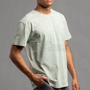 T-shirt vintage de haute qualité lavé à l'acide en gros t-shirts pour hommes délavés à l'acide surdimensionnés à vendre - Product Image 3