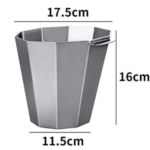 Cesta de hielo de diseño simple para Bar, hecha a mano a granel, gran oferta, venta al por mayor, cesta de almacenamiento de hielo con asa - Product Image 3