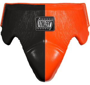 อุปกรณ์ป้องกันเตะมวยหนังวัวสำหรับชายขาหนีบทำจาก PU โลโก้ได้ตามต้องการใส่สบาย - Product Image 2