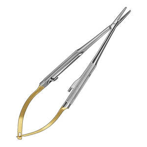 Portaagujas Quirúrgico Oftálmico Micro Barraquer, Instrumento de Acero para Uso Hospitalario por SurgiRight - Product Image 1