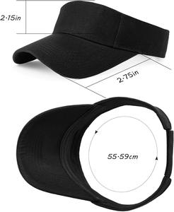 Customizable Lightweight Golf <b>Hat</b> Sun Visor Adjustable Sports Cap for Men Women Packable Empty <b>Top</b> for Golf Travel Daily Fishing - Product Image 6