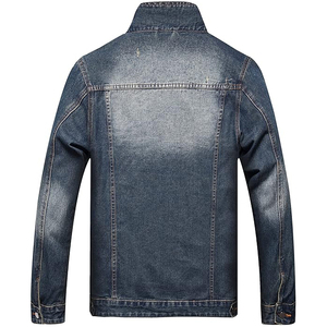 Veste en jean vintage pour homme de haute qualité, respirante, à manches longues avec couverture à boutons, style saison hivernale - Product Image 2