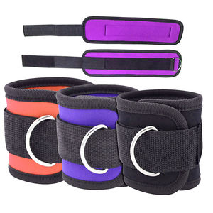 Sangle de cheville rembourrée ajustable à double anneau en D pour machines à câble, idéale pour la musculation et le fitness – Confort optimal - Product Image 6