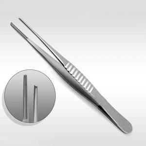 Pinzas Adson para Tejidos de 12 cm, Acero Inoxidable, Punta Dentada de 3 mm, Instrumentos Quirúrgicos Rectos - Product Image 5