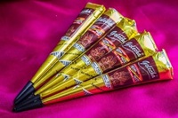 Cono de Henna Marrón Instantáneo Natural Súper Rápido, Paquete de 12 Piezas |   25 g por Pieza