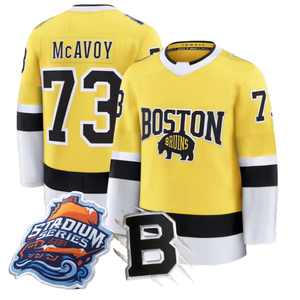 سلسلة بوسطن أرينا للرجال 2026 بالجملة # قميص تشارلي ماكافوي رقم 73 مطرز بالكامل - Product Image 1