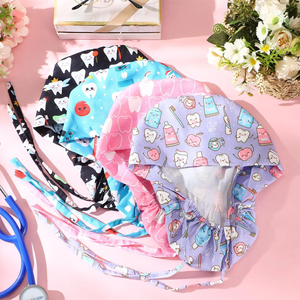 Chapeaux d'infirmière réutilisables Ensemble de bonnets de chirurgie Bonnets de beauté Bandeau médical Chapeau médical - Essentiel pour la protection personnelle Confort - Product Image 5