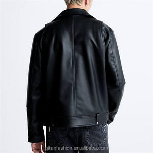 Veste en cuir pour homme de haute qualité de meilleur fournisseur de différentes tailles vente directe d'usine Veste en cuir pour homme - Product Image 5