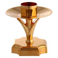 Bougeoir en laiton avec base décorative pour la décoration de la maison mariage église autel Temple support élégant pour l'éclairage festif et de table