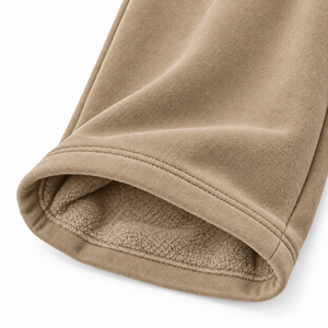 <b>Men's</b> Khaki Wide Leg Sweatpants Casual Loose Fit <b>Elastic</b> <b>Waist</b> Drawstring <b>Trousers</b> With Pockets - Product Image 4