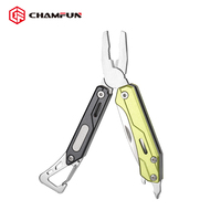 NUEVO Mango de aluminio Mini alicates portátiles Herramientas múltiples de acero inoxidable con mosquetón