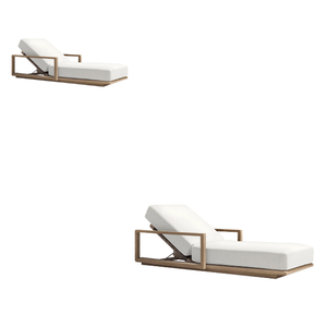 เก้าอี้ไม้สักสำหรับสระว่ายน้ำ, เฟอร์นิเจอร์กลางแจ้งเก้าอี้อาบแดดสำหรับสวน - Product Image 3