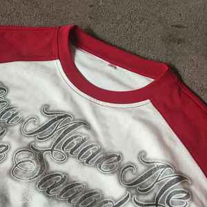 Meilleure vente Logo personnalisé Streetwear DTG imprimé graphique Vintage High Street tricoté gaufré Double couche T-shirt à manches longues - Product Image 6