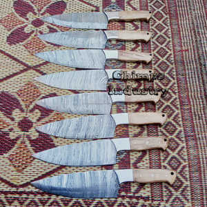 Couteau de chef ultra-affûté et écologique, couteau de cuisine professionnel, manche intégré haute résistance, acier inoxydable, couteau de cuisine en bois - Product Image 4