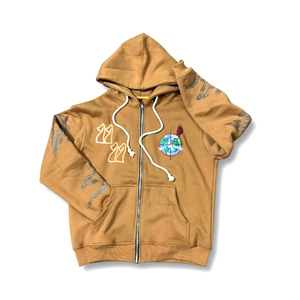 Sudadera con Capucha de Moda Urbana, con Cierre, Bordado Personalizado, Estampado, Elegante, para Hombre, Precio de Mayoreo - Product Image 1