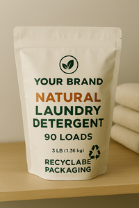 Etiqueta privada 100% Natural EE. UU. Hecho de alta calidad 9LB Detergente para ropa Natural Agente de limpieza efectivo Embalaje reciclable - Product Image 2