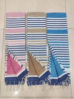 Serviettes Fouta Hammam carrées 100 % coton Avior, super douces, séchage rapide, rayées, teintes en fil, tissées compressées, prix abordable, les plus vendues