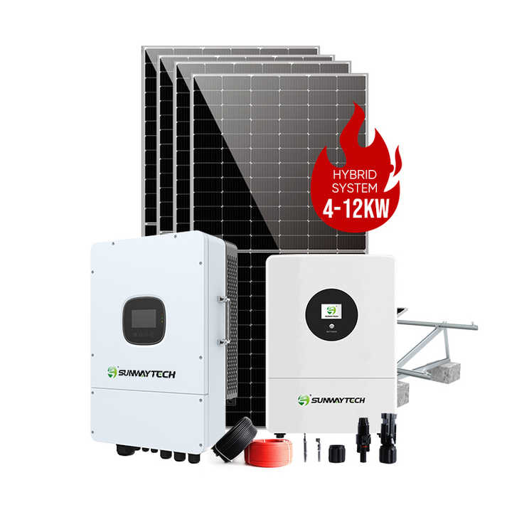 Residential Energy Storage System 5Kw 10Kw 12Kw Hybrid PV solar panel ...