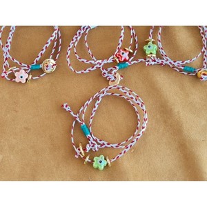 Adjustable Cord with Gold Plated Floral Charm Trendy Fashion <b>Bracelet</b> for Resale - Product Image 1