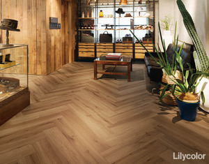 Revêtement de sol en plastique de qualité de fabrication parfaite LY Lilycolor Carreaux de vinyle auto-adhésifs pour école de salon - Product Image 2