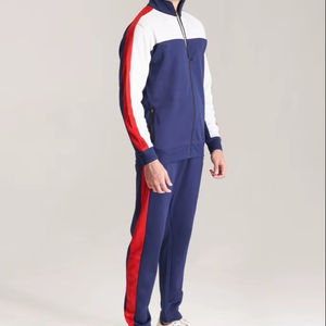 ชุดวิ่งฤดูหนาวแบบกำหนดเอง เสื้อแจ็คเก็ตและกางเกงจ็อกเกอร์สองชิ้น ระบายอากาศ แห้งเร็ว น้ำหนักเบา ผลิตจากโพลีเอสเตอร์ สำหรับผู้ชาย - Product Image 3