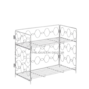 Los juegos de metal de hierro más vendidos de 2 formas rectangulares de vidrio acabado negro, estante de almacenamiento para especias montado en la pared - Product Image 6