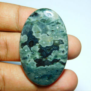 Cabochon en vrac de jaspe océanique naturel de qualité supérieure 100% pierres précieuses précieuses pour la fabrication de bijoux à des prix abordables OEM de vente en vrac - Product Image 1