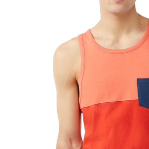 Camiseta sin Mangas de Estilo Único 2026, de Alta Calidad, Ecológica, Transpirable, Teñida con Tintes Naturales, de Algodón, con Parches, Informal, para Hombre - Product Image 5