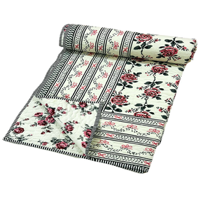 Cooton-colchas hechas a medida en 100%, edredón de cama doble reversible, tamaño 90x108 pulgadas - Product Image 1