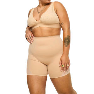 Shorts de Yoga con Paneles de Malla, Talla Grande, Cintura Alta, Tejido Elástico, Transpirable, Soporte para Ejercicio, Ropa Deportiva, Shorts de Gimnasio para Mujer - Product Image 1