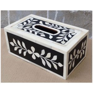 Luxury Bone Inlay & Bone Inlay Tissue box Cover Holder with logo custom wholesale for customized size and <b>Cheap</b> Wholesale Price - Product Image 5