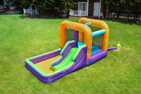 MOQ 1 pièce, Piscine à balles intégrée, Points de renforcement, Cour avant, Capacité de charge 135 kg, Château gonflable compact