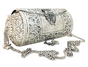 Sac à main en métal de mariage de luxe pour femmes, pour les occasions spéciales, élégant, orné de pierres, pochette de soirée, fournisseurs d'Inde - Product Image 4