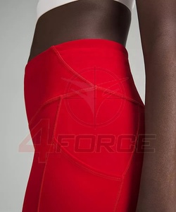 Mallas de Yoga para mujer, cintura alta, ejercicio, costilla sólida, levantamiento de glúteos, Control de barriga, entrenamiento, correr, pantalones atléticos con 3 bolsillos - Product Image 5