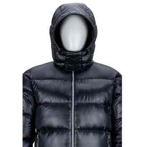 Veste matelassée classique décontractée, chaude, à capuche, en duvet de canard, veste matelassée personnalisée, épaisse, en polyester - Product Image 1