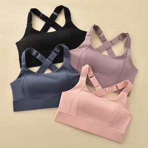 สปอร์ตบราแบบซัพพอร์ตสูง ทนแรงกระแทก ระบายอากาศได้ดี สายปรับได้ พร้อมแผ่นรองรับทรงอกสำหรับผู้หญิง เหมาะสำหรับโยคะ - Product Image 5