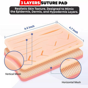 Kit de pratique de suture chirurgicale en acier inoxydable de haute qualité avec grand tampon de suture en silicone ensemble de formation médicale réutilisable manuel - Product Image 3