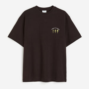 Nuevo estilo personalizado de alta calidad 100% algodón diseño de impresión casual manga corta fresco camiseta suelta hombre - Product Image 6